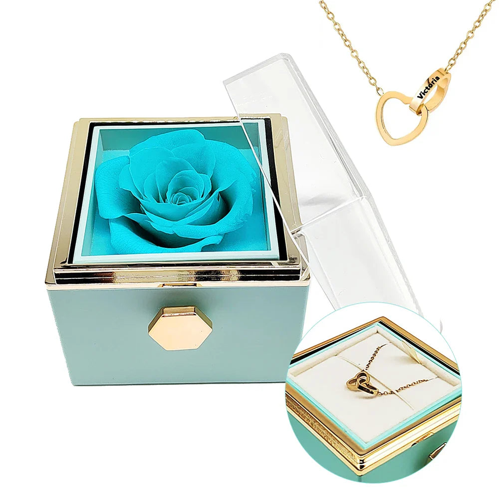 Eternal Rose - Personalised Rotating Rose Box