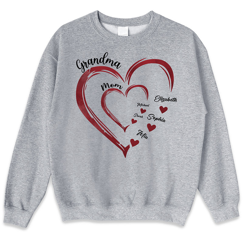 Sudadera unisex personalizada con capucha y texto "Los amores de mamá": regalo para la abuela 