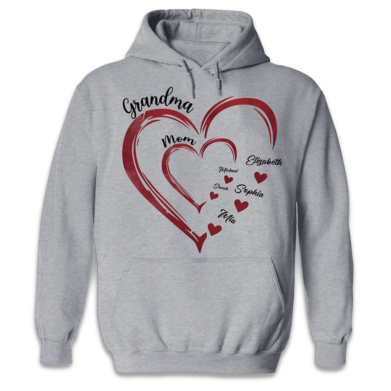 Sudadera unisex personalizada con capucha y texto "Los amores de mamá": regalo para la abuela 