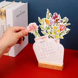 2024 Bloomy Flowers Desk Calendar - MyLoveCustom(New)