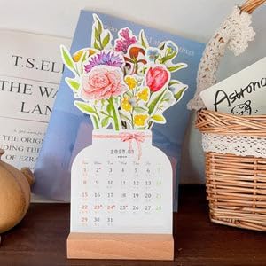 2024 Bloomy Flowers Desk Calendar - MyLoveCustom(New)