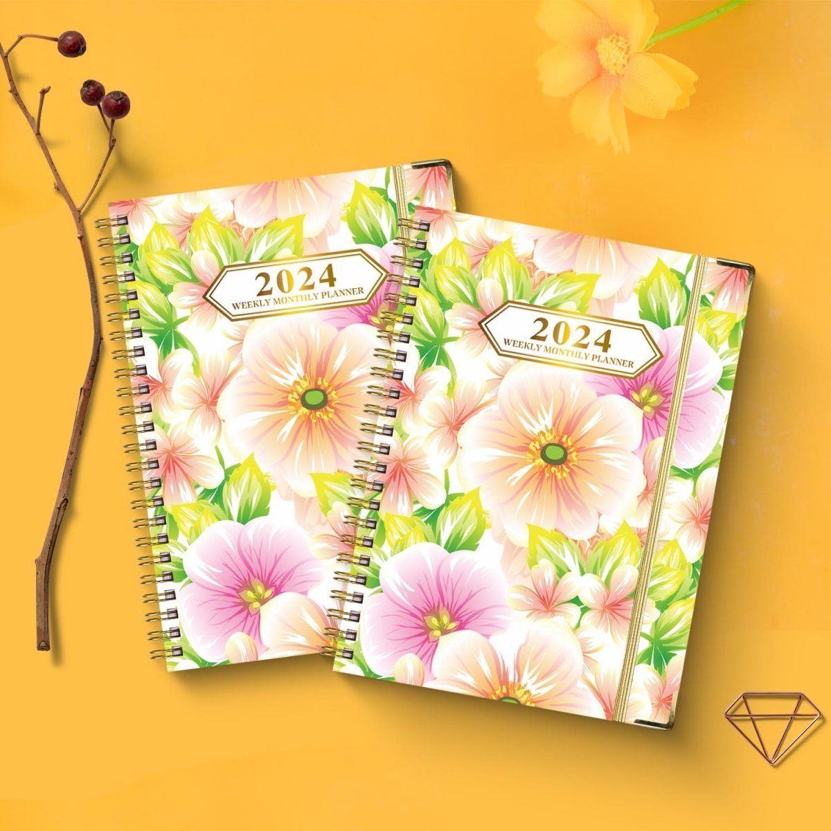 2024 Planner, Weekly & Monthly Planner Home or Office Use for Gifts - MyLoveCustom(New)