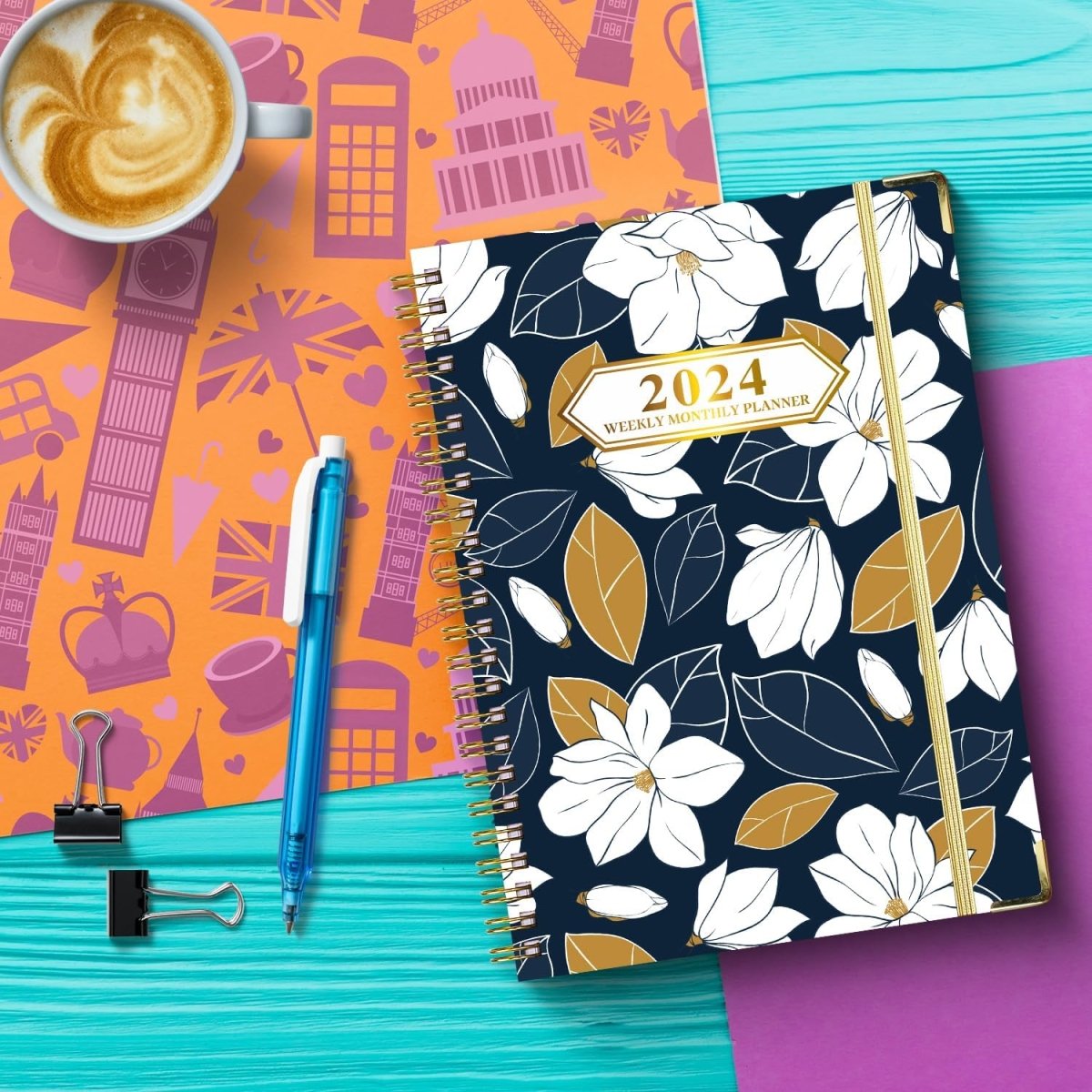 2024 Planner, Weekly & Monthly Planner Home or Office Use for Gifts - MyLoveCustom(New)