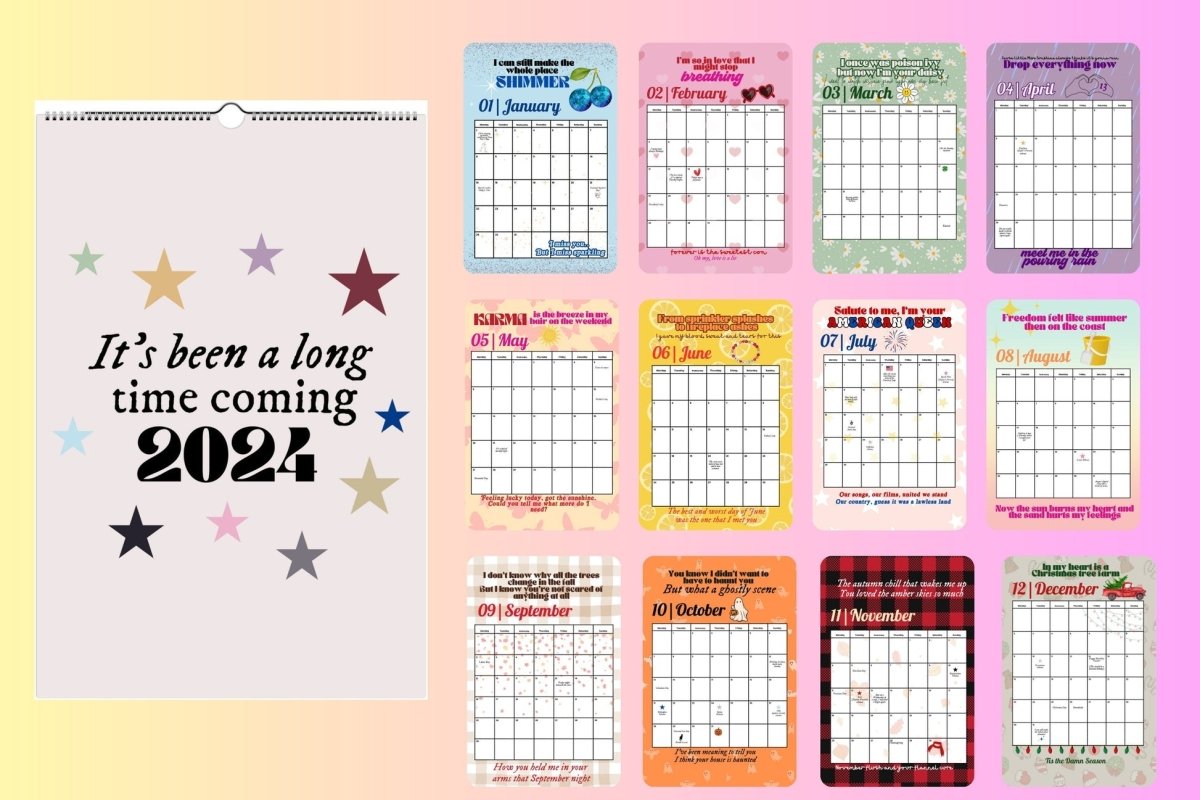 2024 WALL CALENDAR - MyLoveCustom(New)