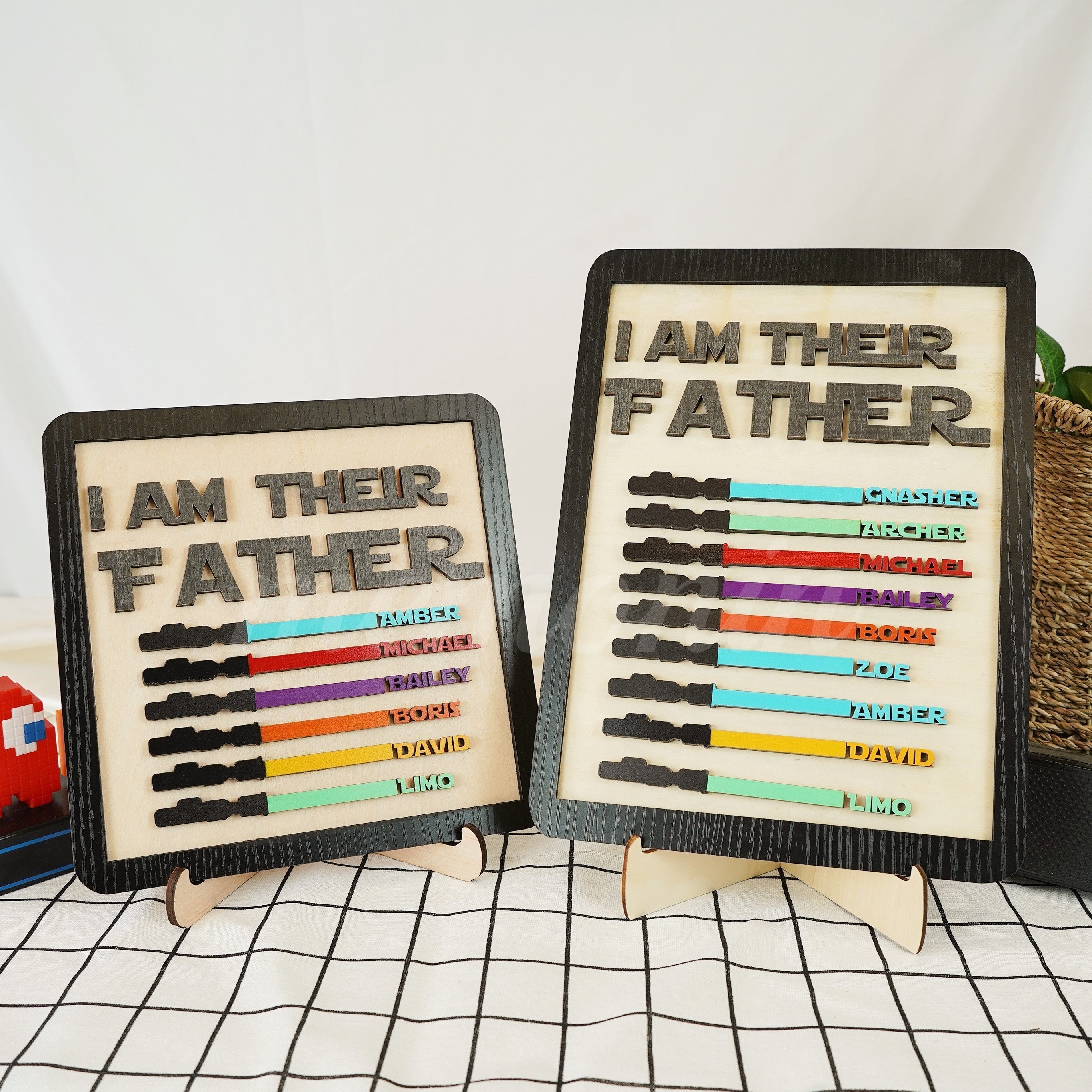 Personalized I Am Their Father Engraved Sign