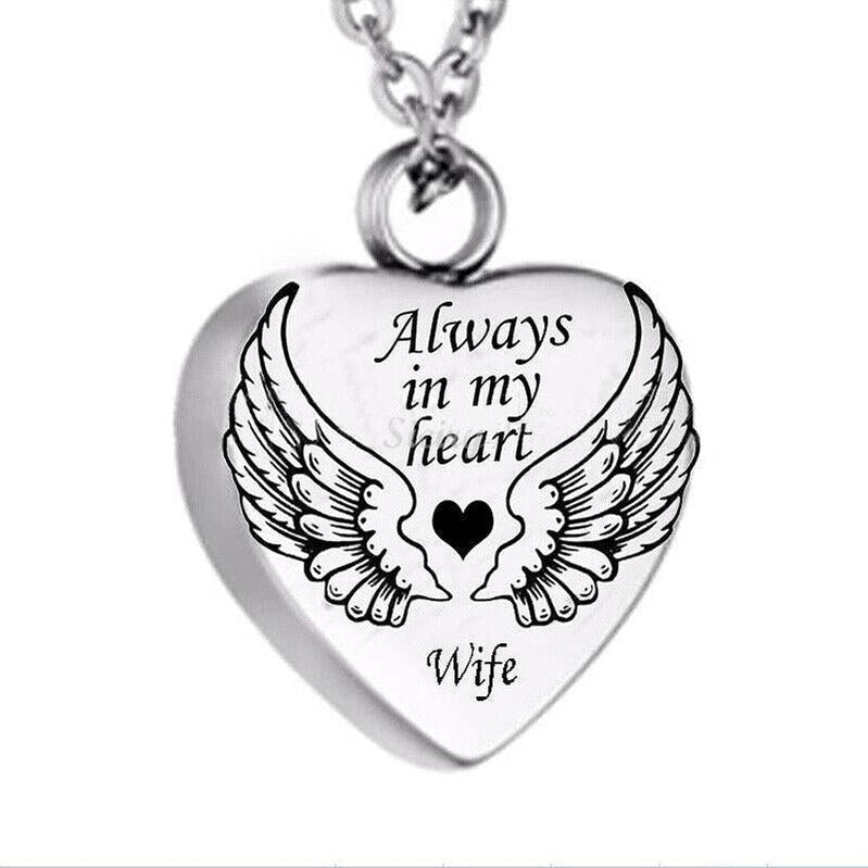 A Piece Of My Heart Lives In Heaven-Souvenir/Urn Pendant - MyLoveCustom(New)