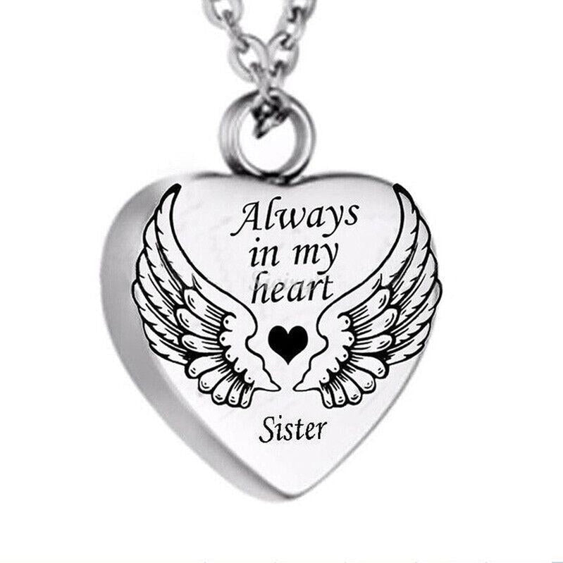 A Piece Of My Heart Lives In Heaven-Souvenir/Urn Pendant - MyLoveCustom(New)