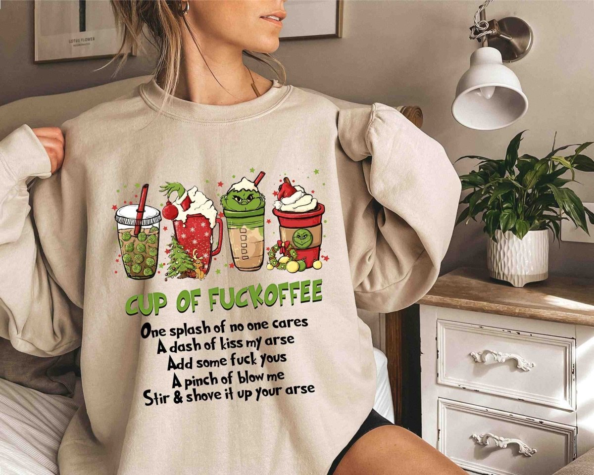 Christmas Cup of F**offee T-Shirt/Sweatshirt/Hoodie-BUY 2 GET FREE SHIPPING - MyLoveCustom(New)