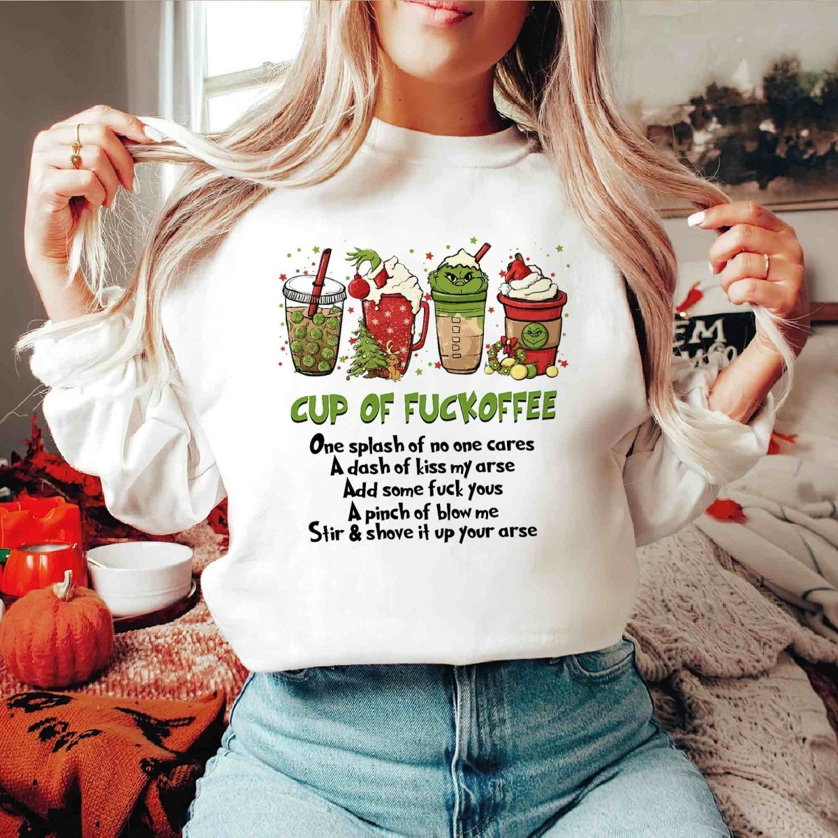 Christmas Cup of F**offee T-Shirt/Sweatshirt/Hoodie-BUY 2 GET FREE SHIPPING - MyLoveCustom(New)