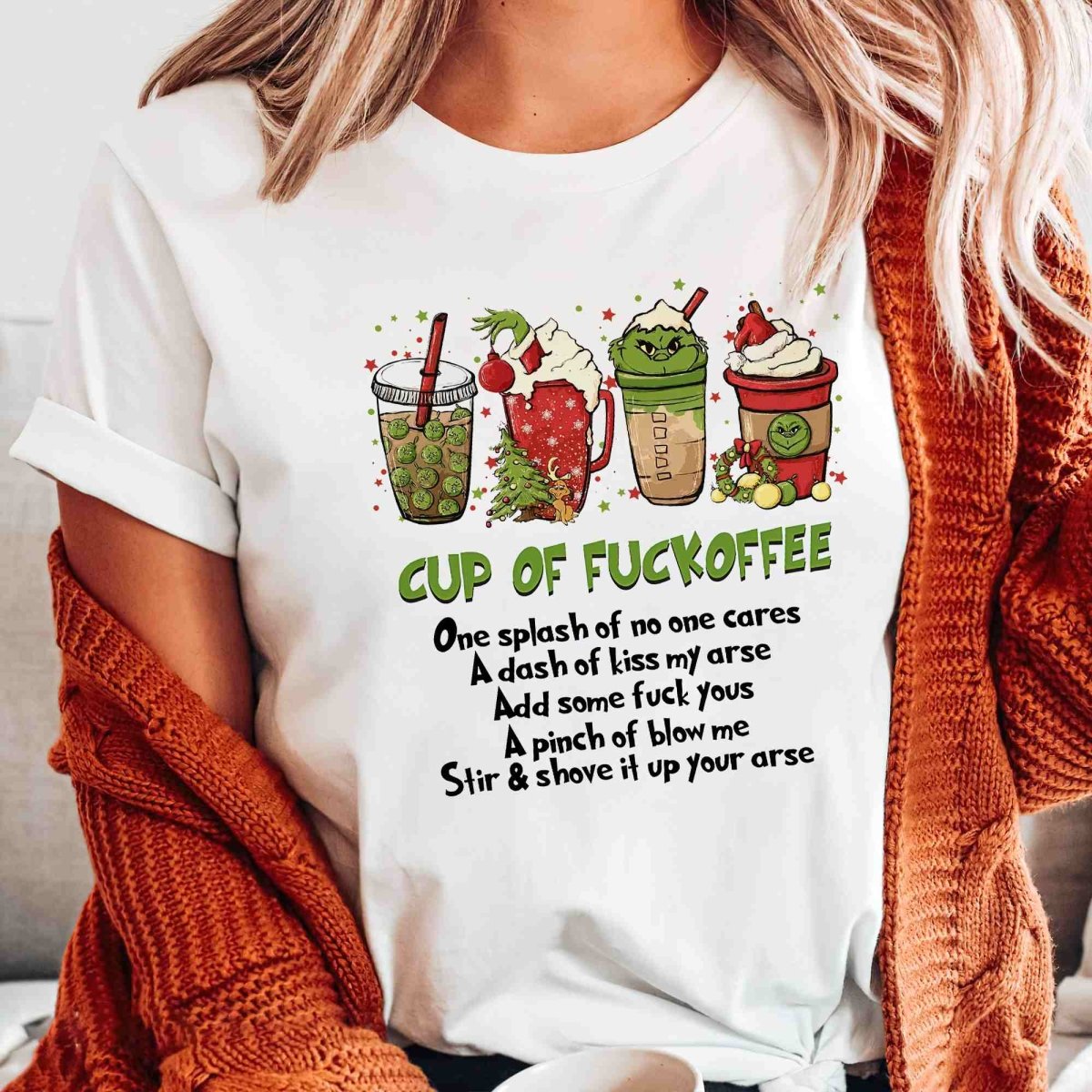 Christmas Cup of F**offee T-Shirt/Sweatshirt/Hoodie-BUY 2 GET FREE SHIPPING - MyLoveCustom(New)