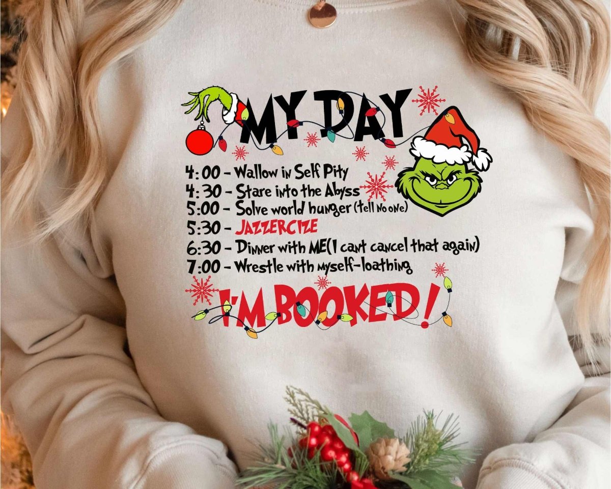 Christmas My Day I'M BOOKED T-Shirt/Sweatshirt/Hoodie-BUY 2 GET FREE SHIPPING - MyLoveCustom(New)