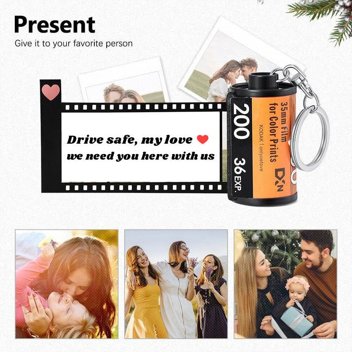 Custom Drive Safe Film Roll Keychain For Your Love - MyLoveCustom(New)