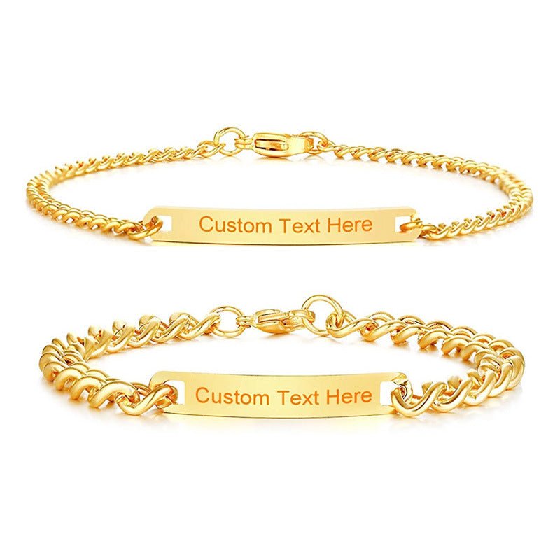 Engraved Love Couple Bracelets - MyLoveCustom(New)