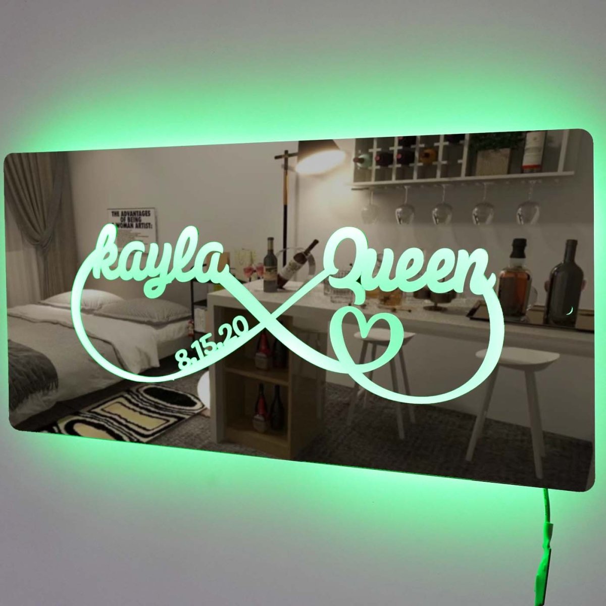 Hot Sale Personalized Name Infinity Sign Light Up Mirror【BUY 2 GET FREE SHIPPING】 - MyLoveCustom(New)