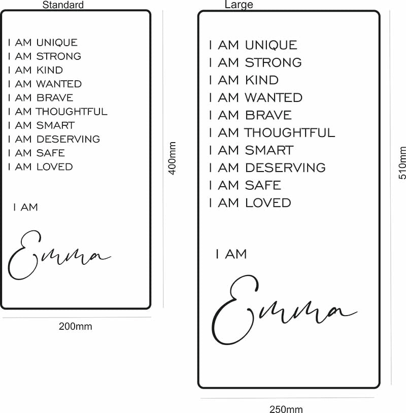 MyLoveCustom™ Affirmations Mirror - I Am Mirror - MyLoveCustom(New)