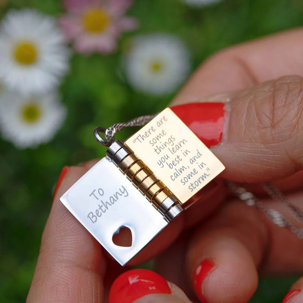 Personalized Book Necklace - MyLoveCustom(New)