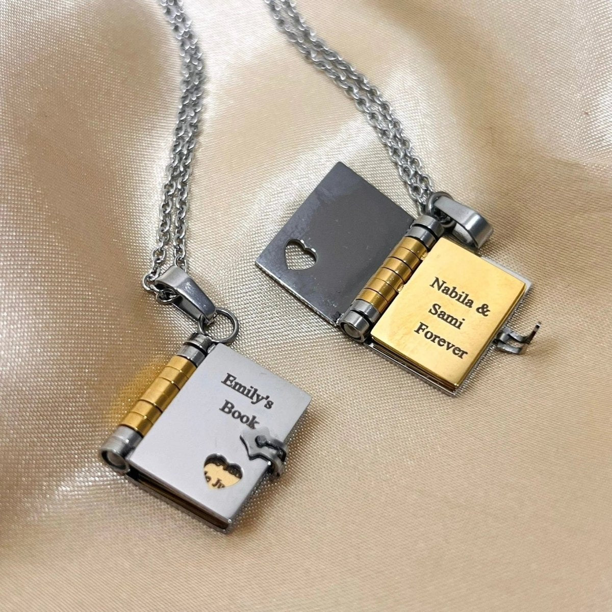 Personalized Book Necklace - MyLoveCustom(New)