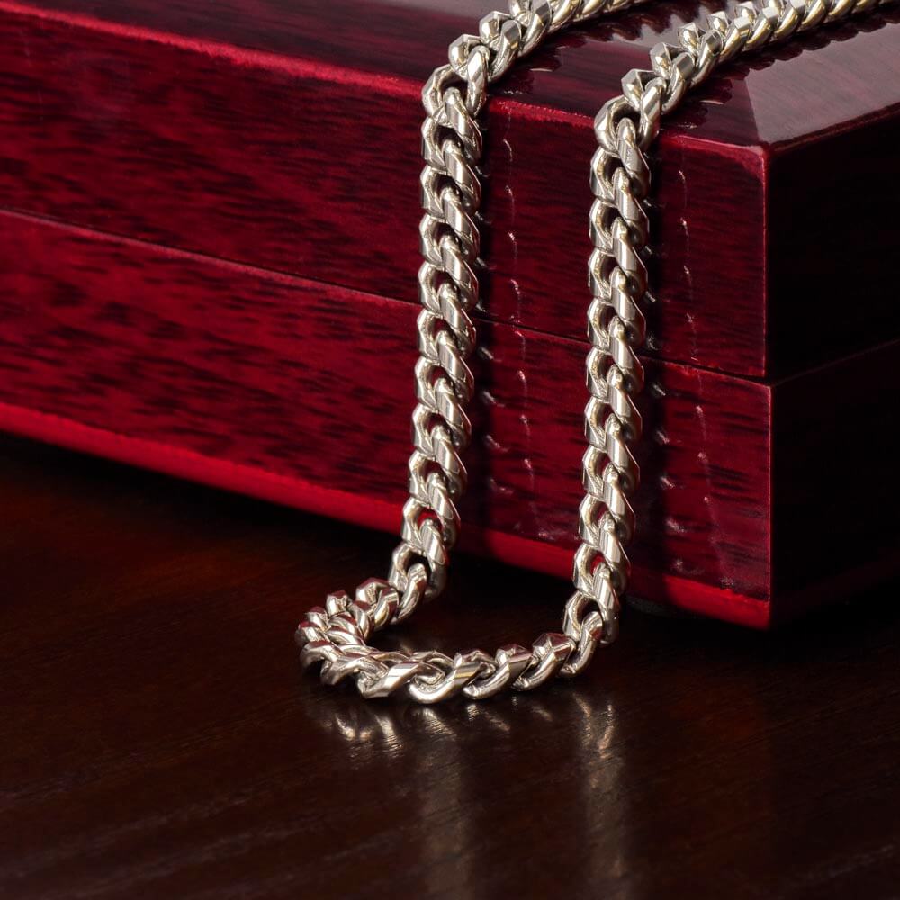 To My Amazing Son - Love Mom - Cuban Link Chain - MyLoveCustom(New)